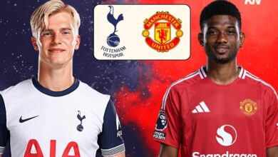 manchester united f.c. vs tottenham lineups​